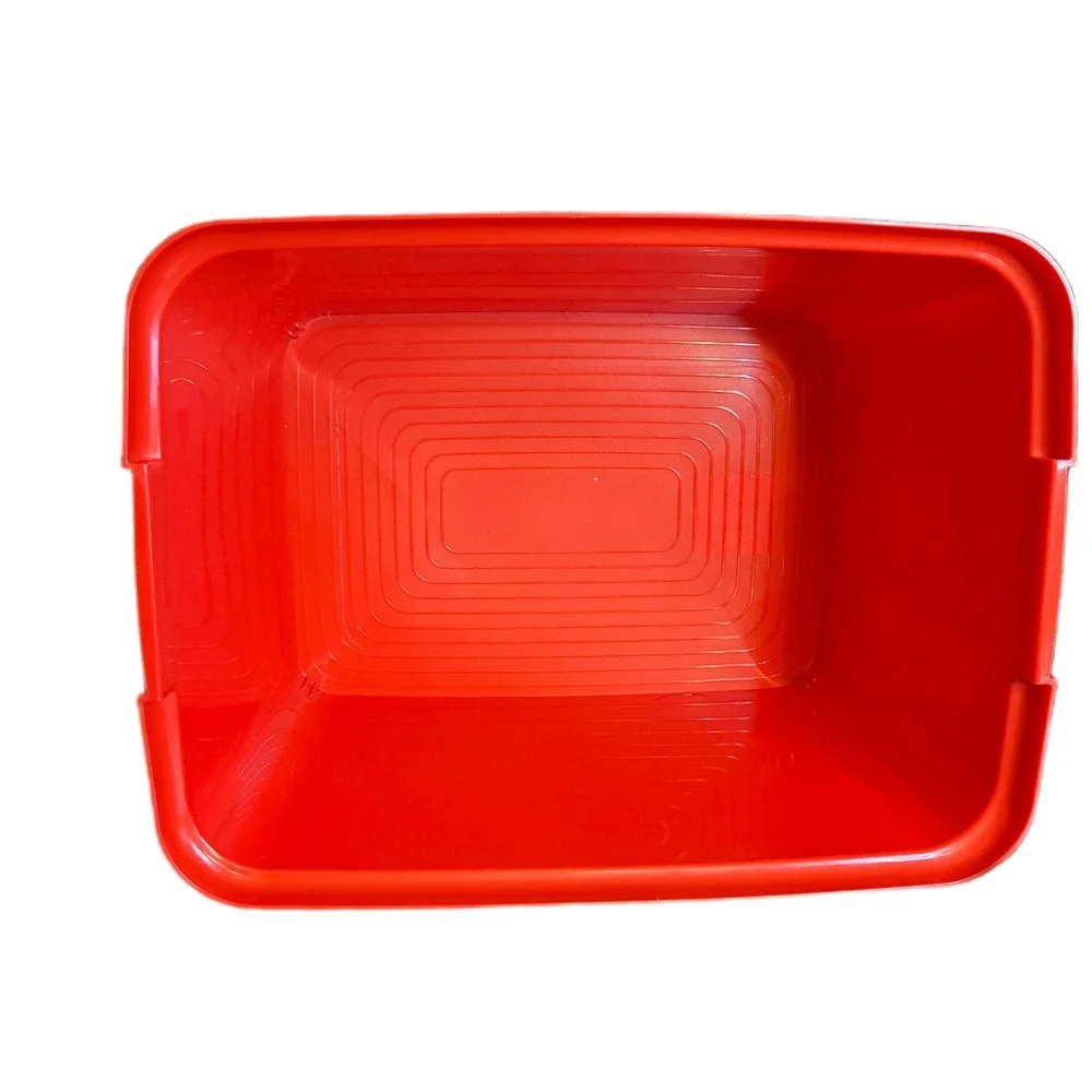 Disney Pixar Cars Lightning McQueen Red Plastic Storage Bin with Lid 8x11x8